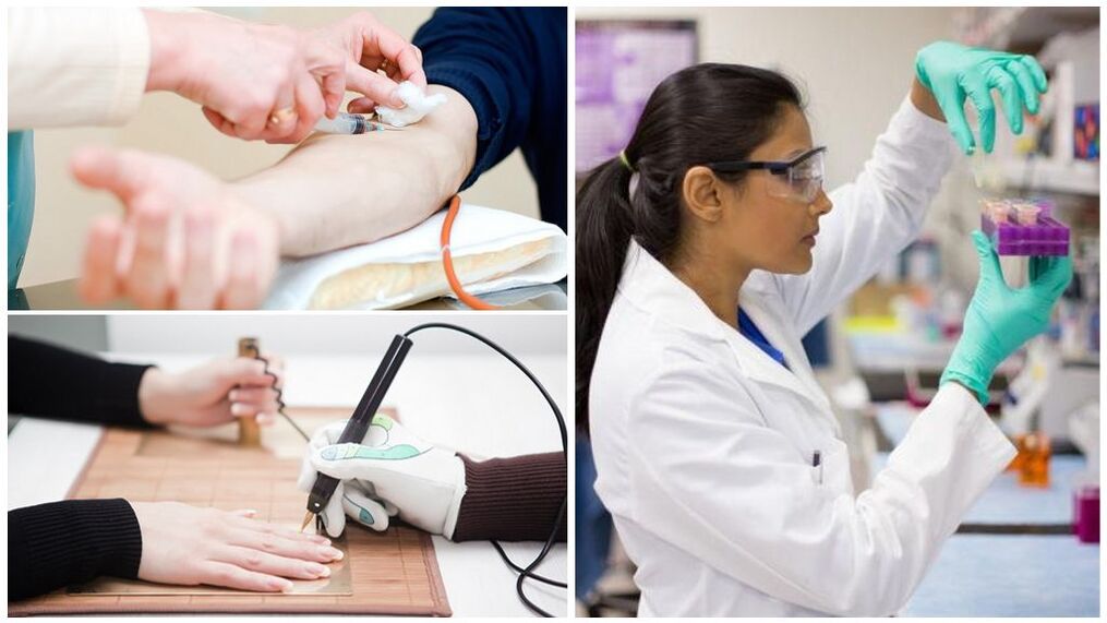 Diagnostic methods to detect parasites in the body